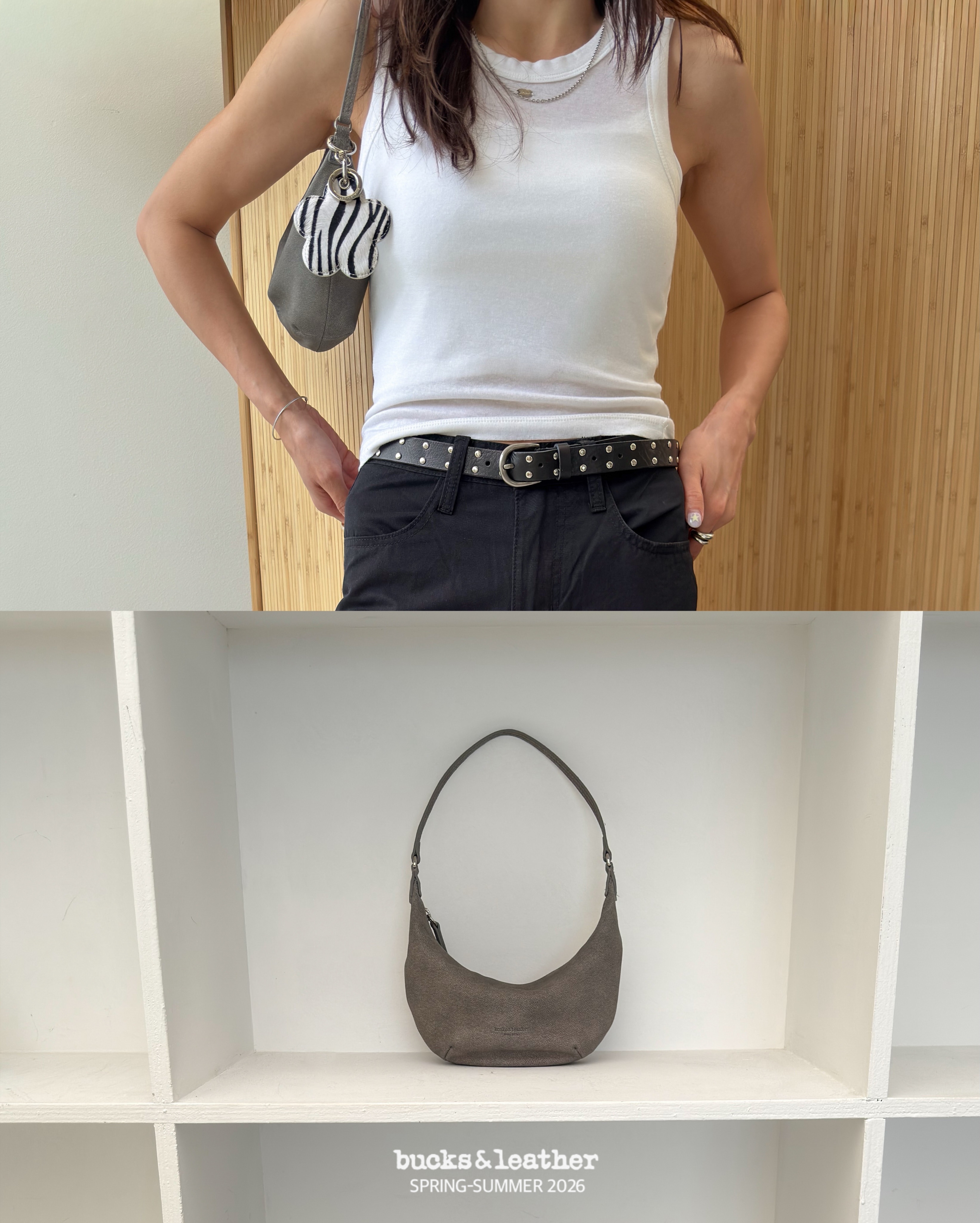 【26SS】預訂_可愛迷你月牙包 My Mini by Bucks & Leather