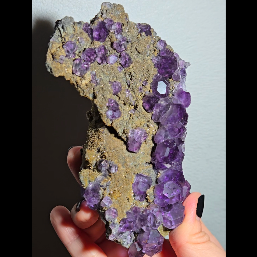 Tanzanite fluorite with perfect dodecahedrons - FL360