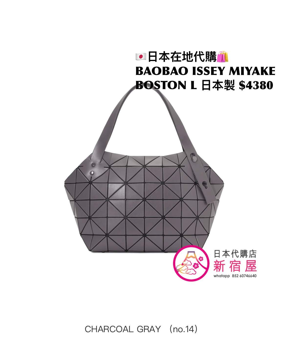 BAOBAO ISSEY MIYAKE BOSTON L