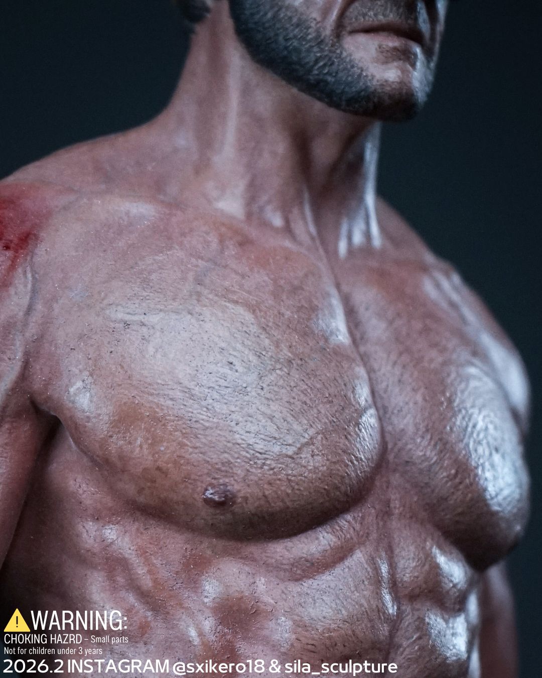 狼人戰損半面具雕像 Wolverine Half Masked Statue project