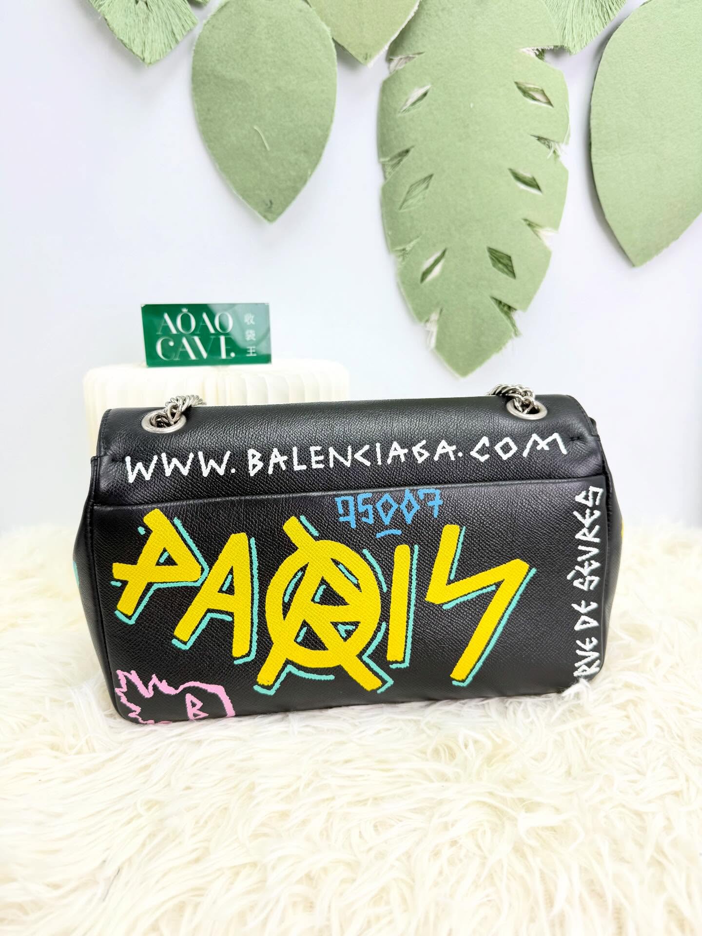 巴黎世家🖤PRE OWNED 塗鴉二合一🩷🩵 