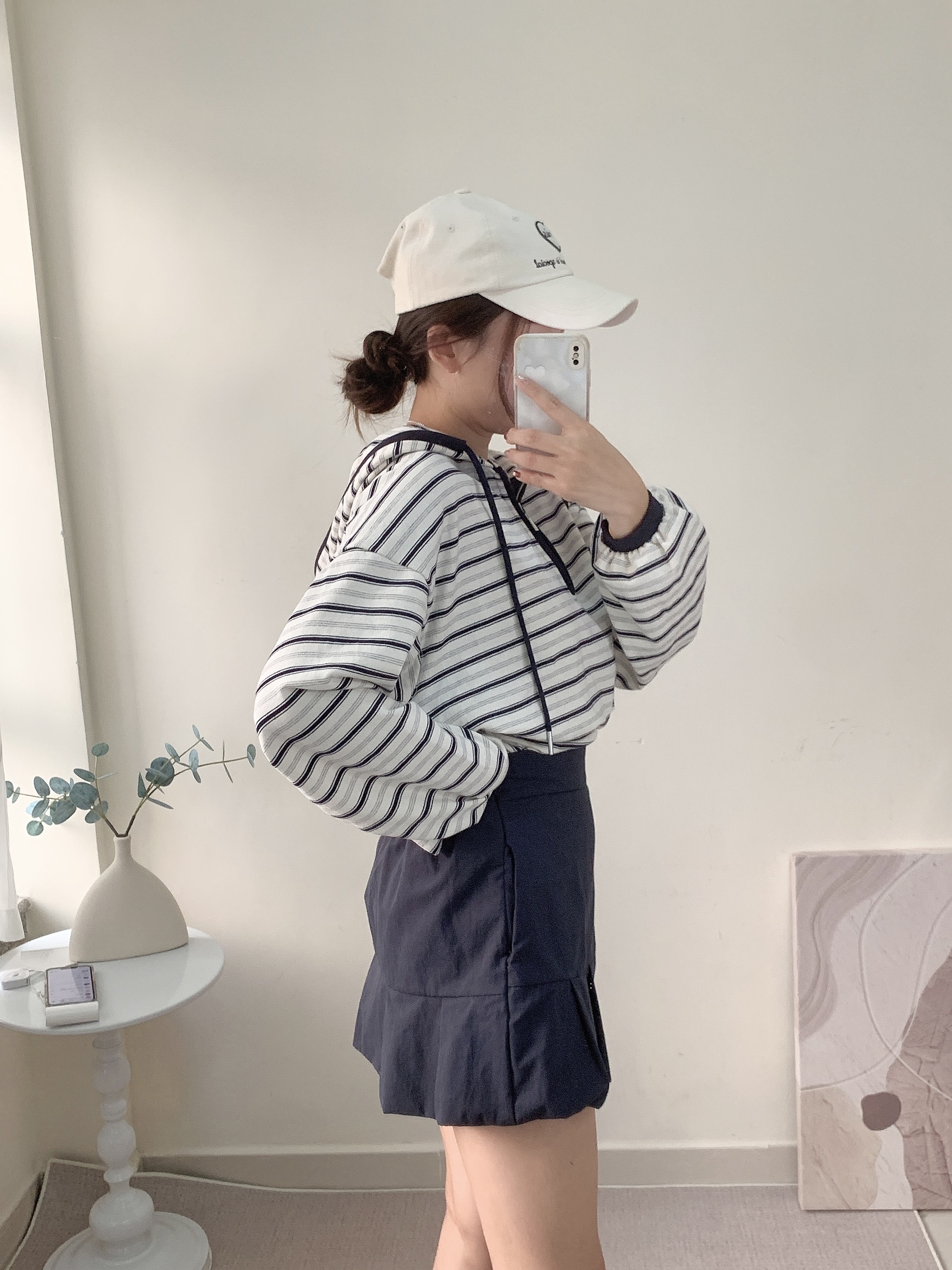 現貨》 KR 橫間棉料top - 深藍間