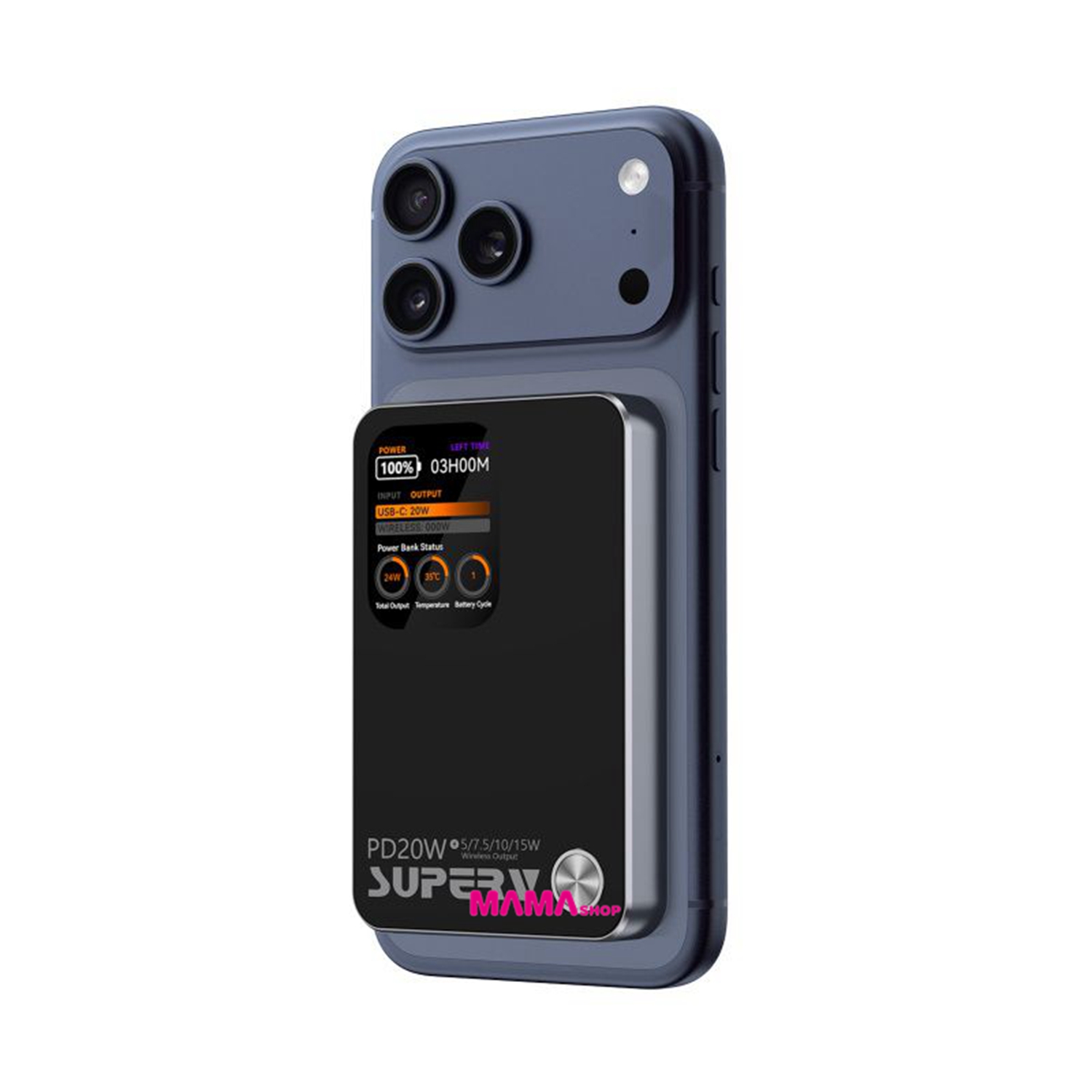 SUPERV🇭🇰PB-11 10000mAh 磁吸帶屏行動電源