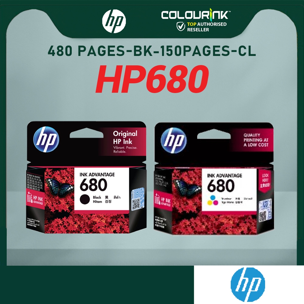 HP 680 Black F6V27AA Tri-Colour F6V26AA Ink Catridge 1110 1115 2135 3635 4675 4678