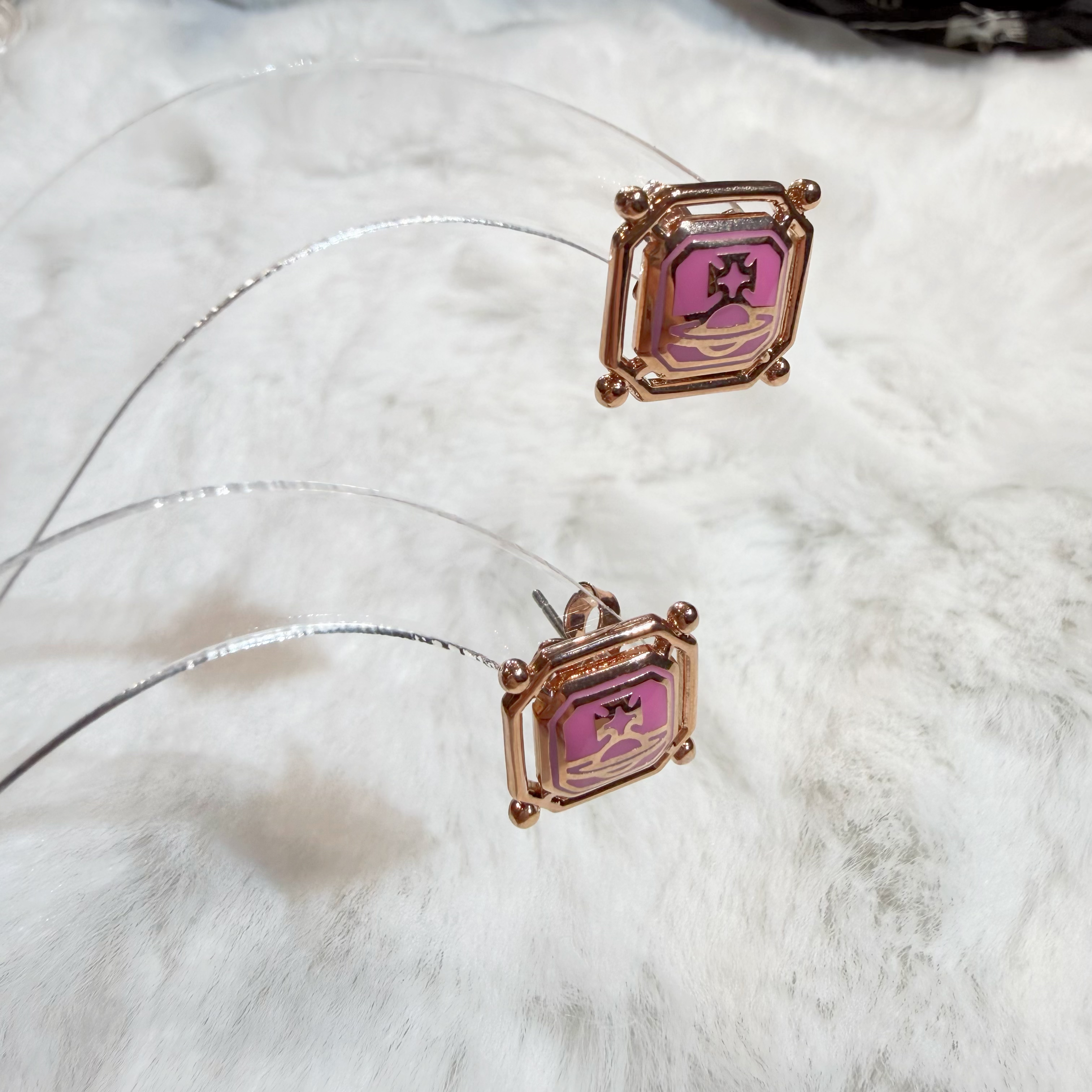 Vivienne Westwood Chimene earrings pink