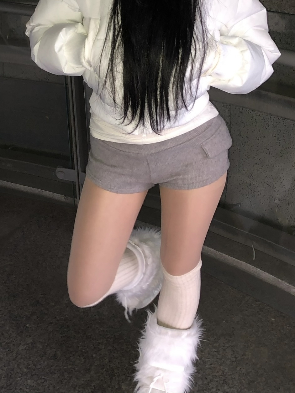 Wool-Blend Micro Shorts