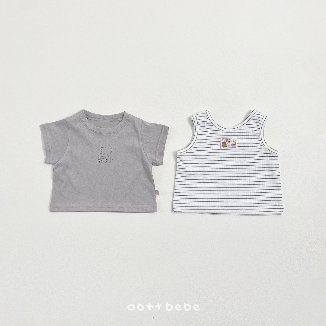 🇰🇷oottbebe tee+背心 set