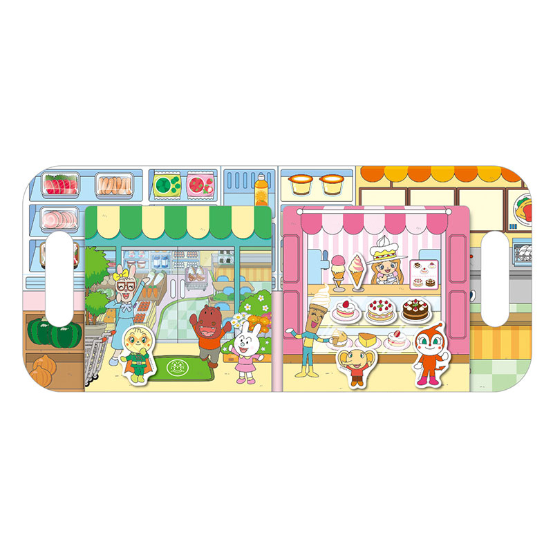 🇯🇵預訂 日本直送🇯🇵超人氣麵包超人可重覆黏貼果凍貼紙書-超級市場