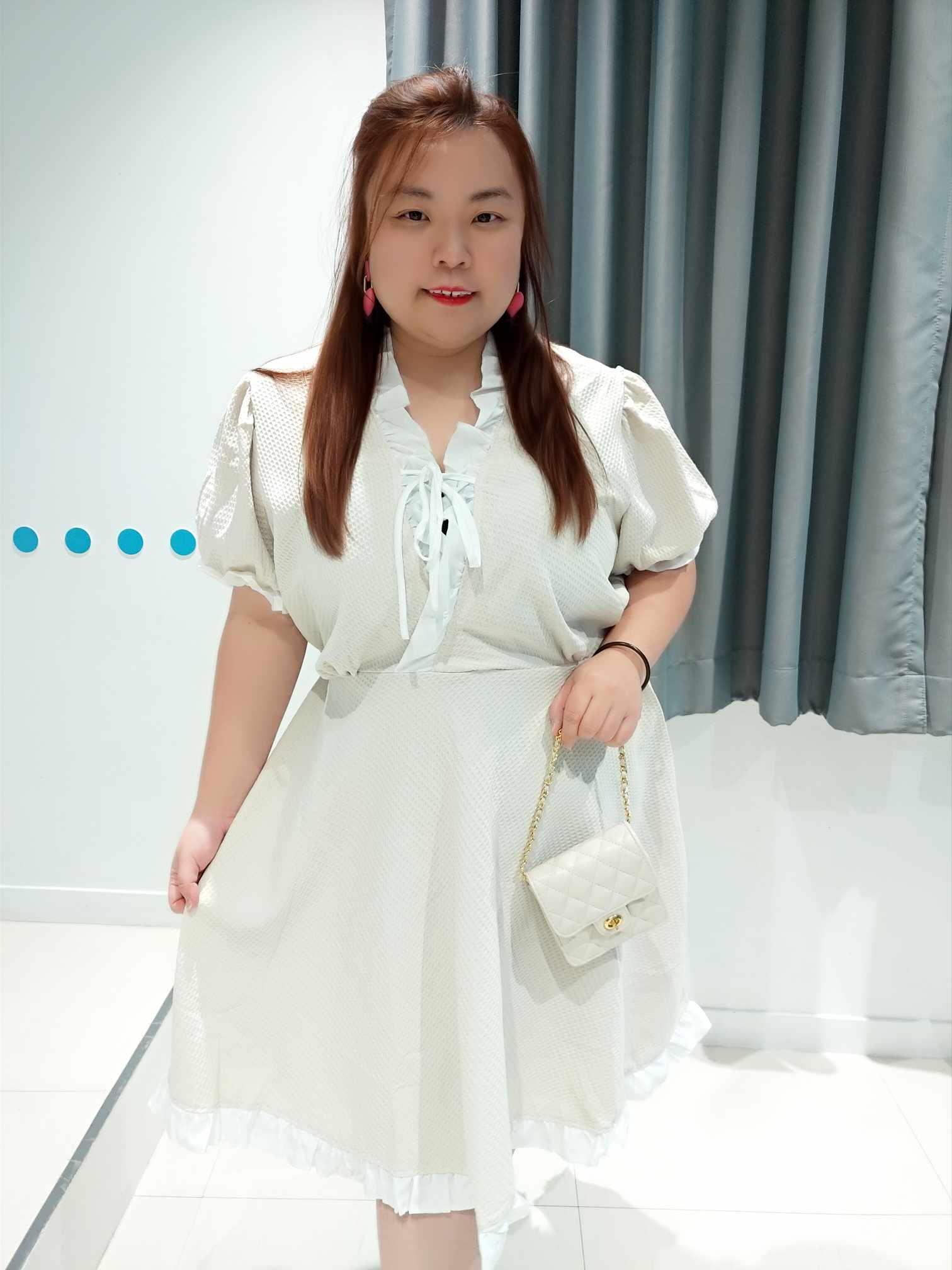 ENA09 THH11/TMD13 性感胸前绑带木耳边连衣裙