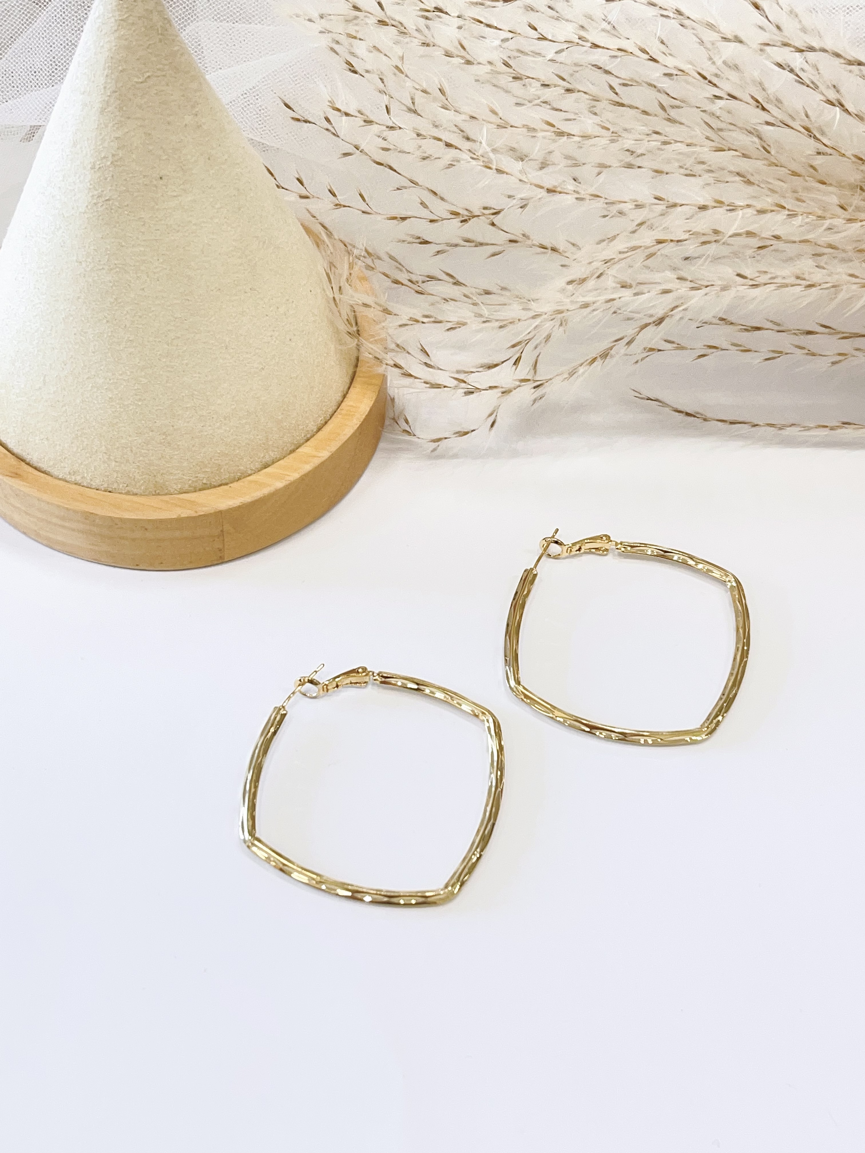 轻奢几何方形耳环