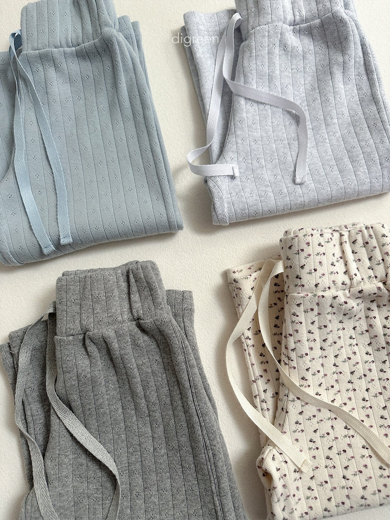 Digreen | soft pants (White melange XL115-120)