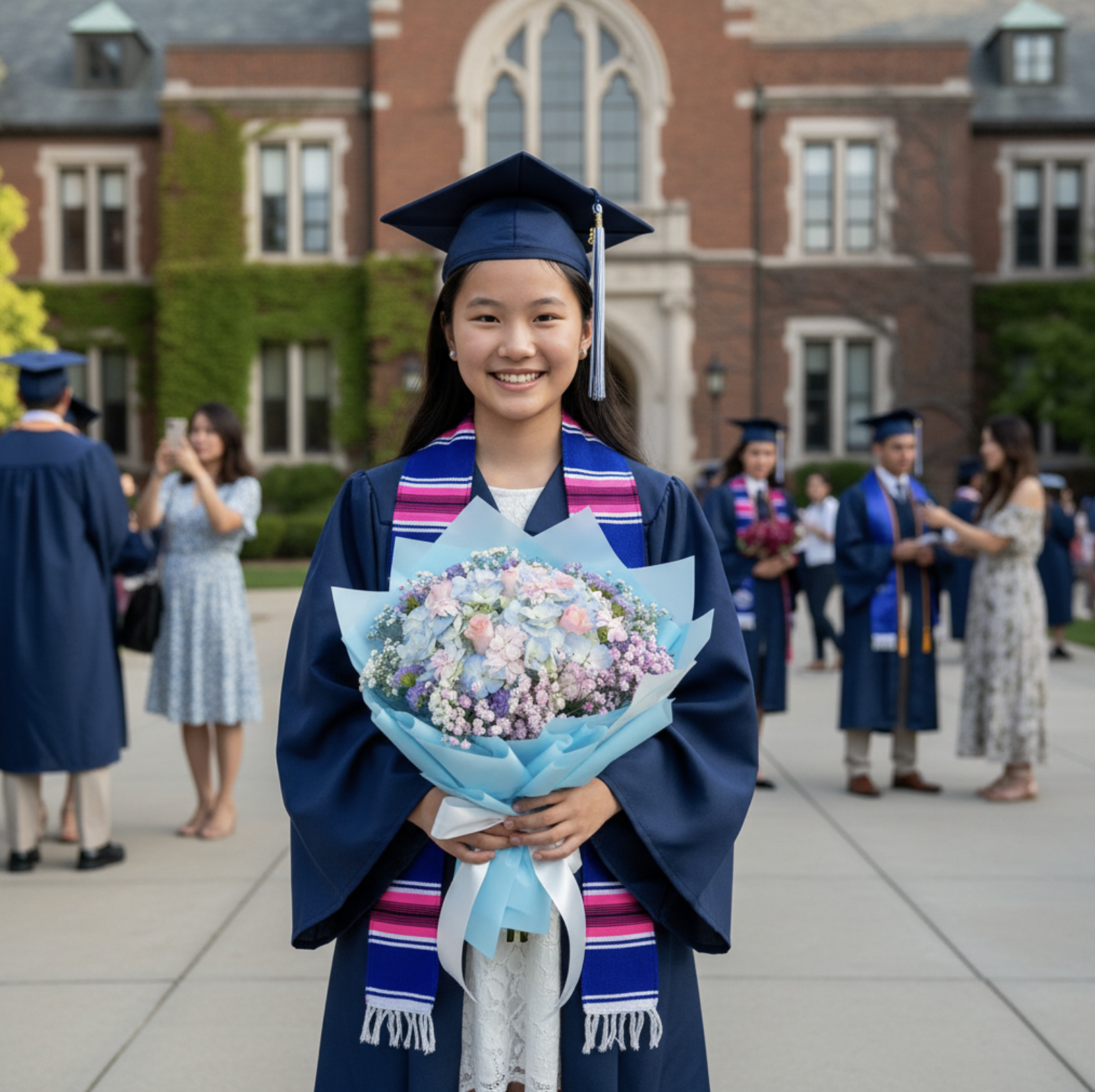 👉🏻鮮👈🏻Full of Love 系列｜愛圓滿系列｜淺藍繡球花束丨粉玫瑰6支丨情人節花束丨生日花束丨將軍澳花店丨觀塘花店丨節日花束丨母親節花束丨annual dinner花束丨活動花束丨保險花束丨榮休花束丨生日花束丨活動花束