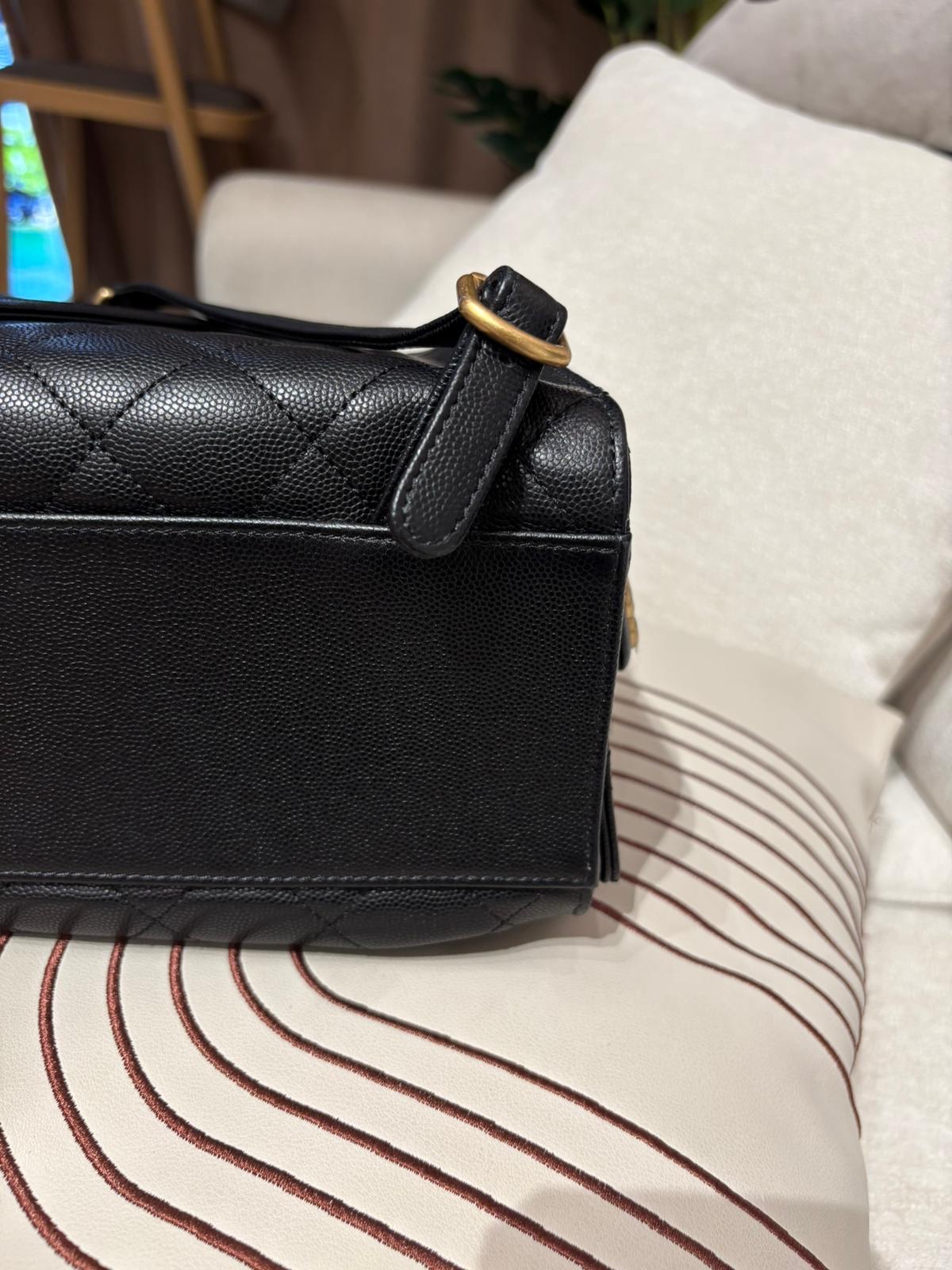 Chanel 25 Backpack 黑色荔枝牛皮金扣 100%Authentic, 98%New ✅晶片✅Dust bag