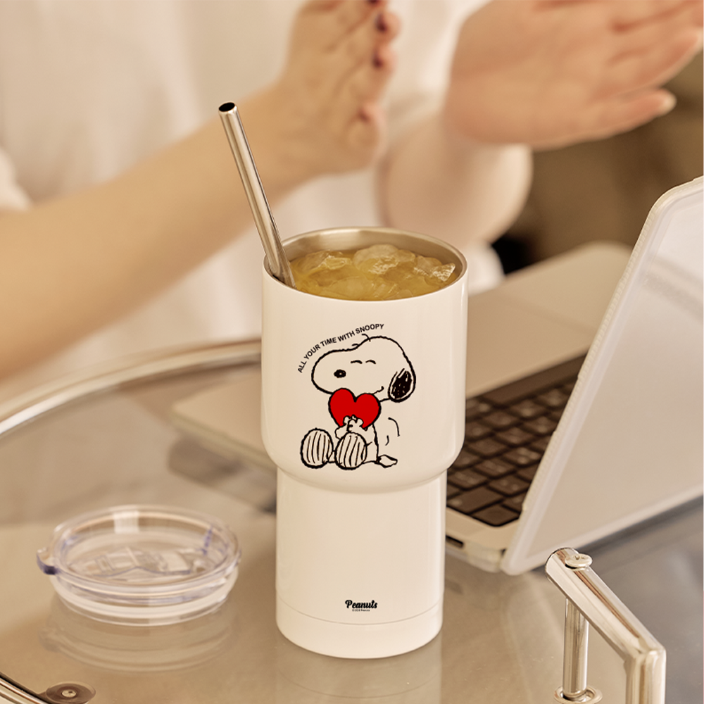 [Peanuts] Snoopy Heart Tumbler 600ml