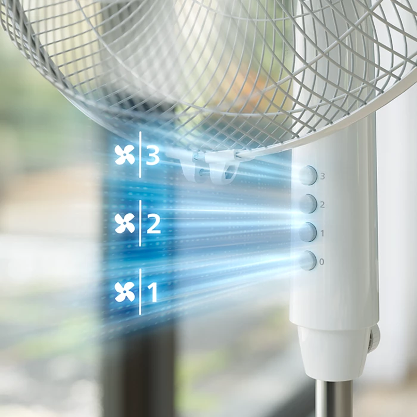 Philips 600 Series Pedestal Stand Fan White (ACP620/00)