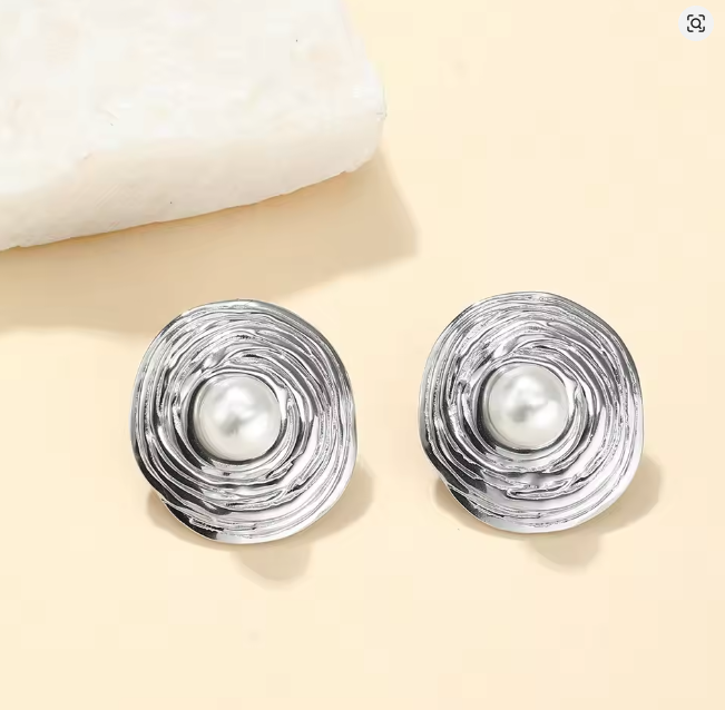 Pearl Swirl Earrings