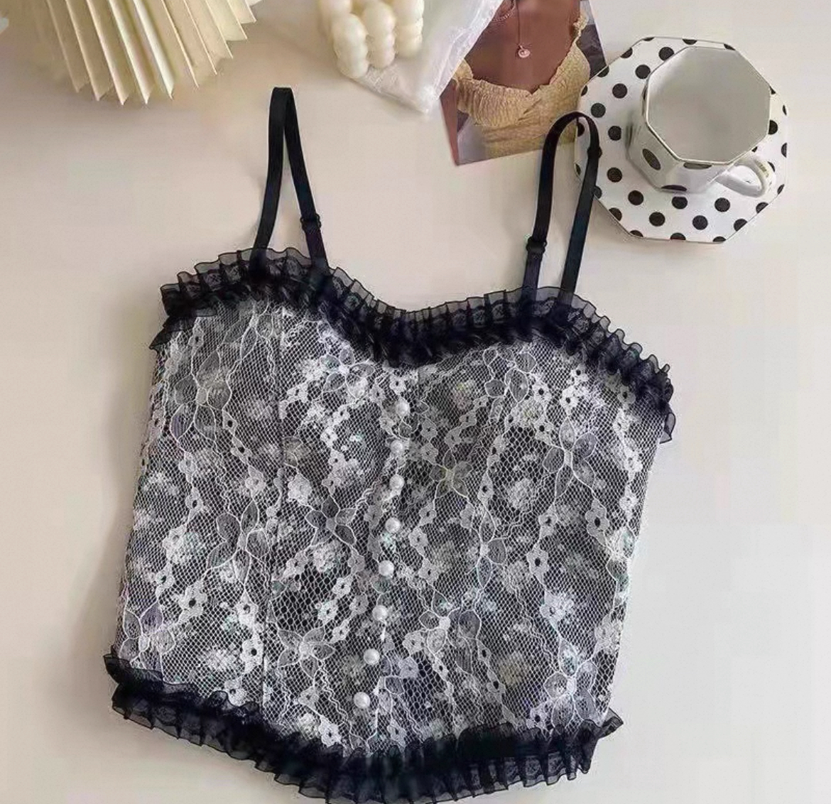 TP257辣妹蕾丝抹胸