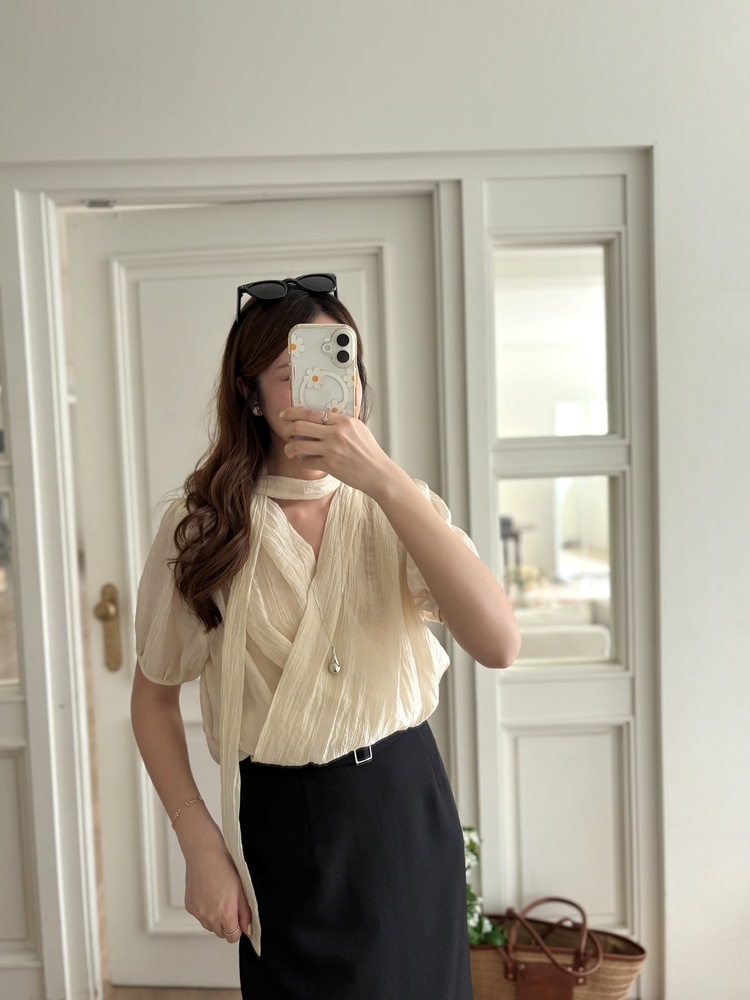The Belted Straight Skirt (Black)