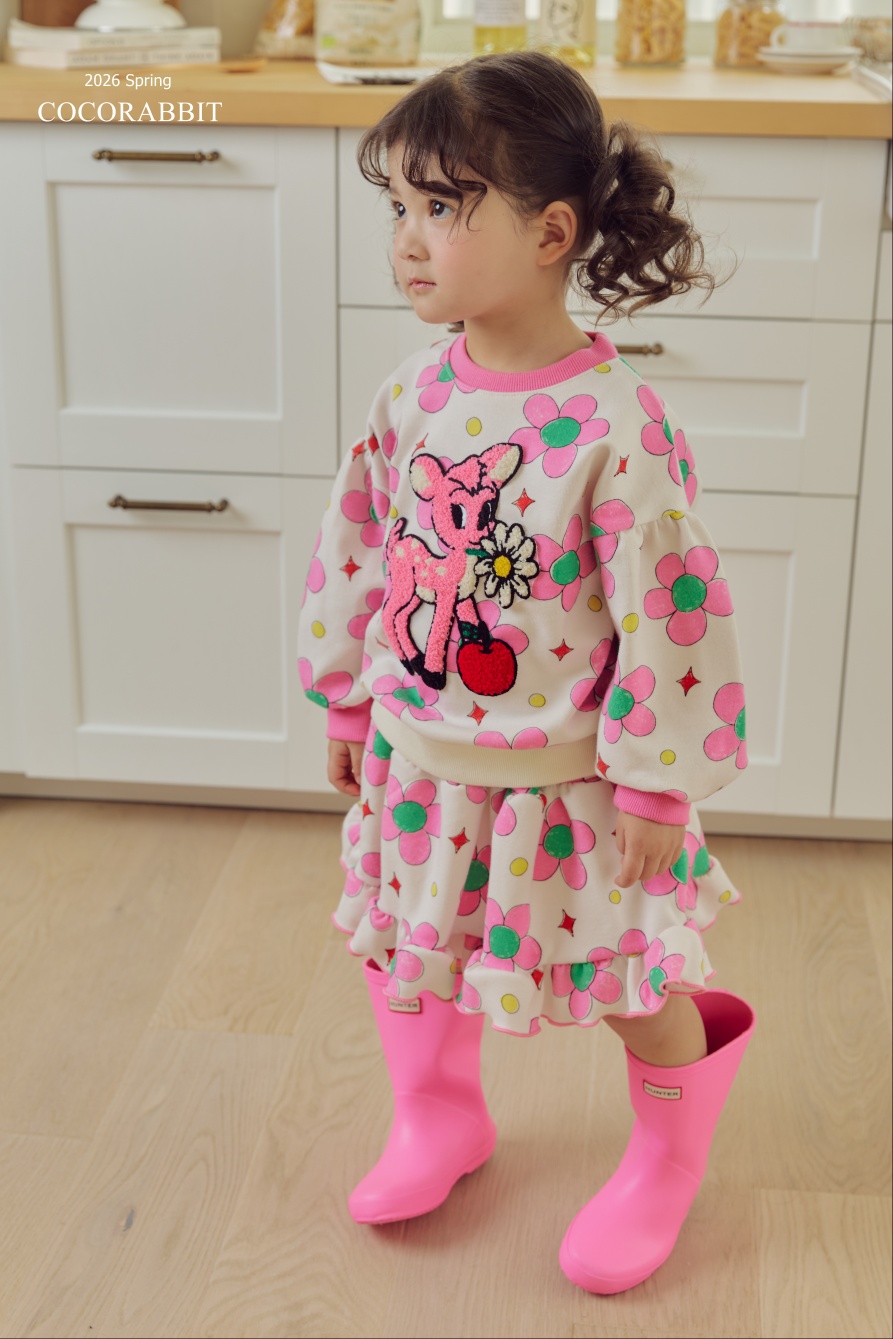 花花小鹿 Top / 花花短裙