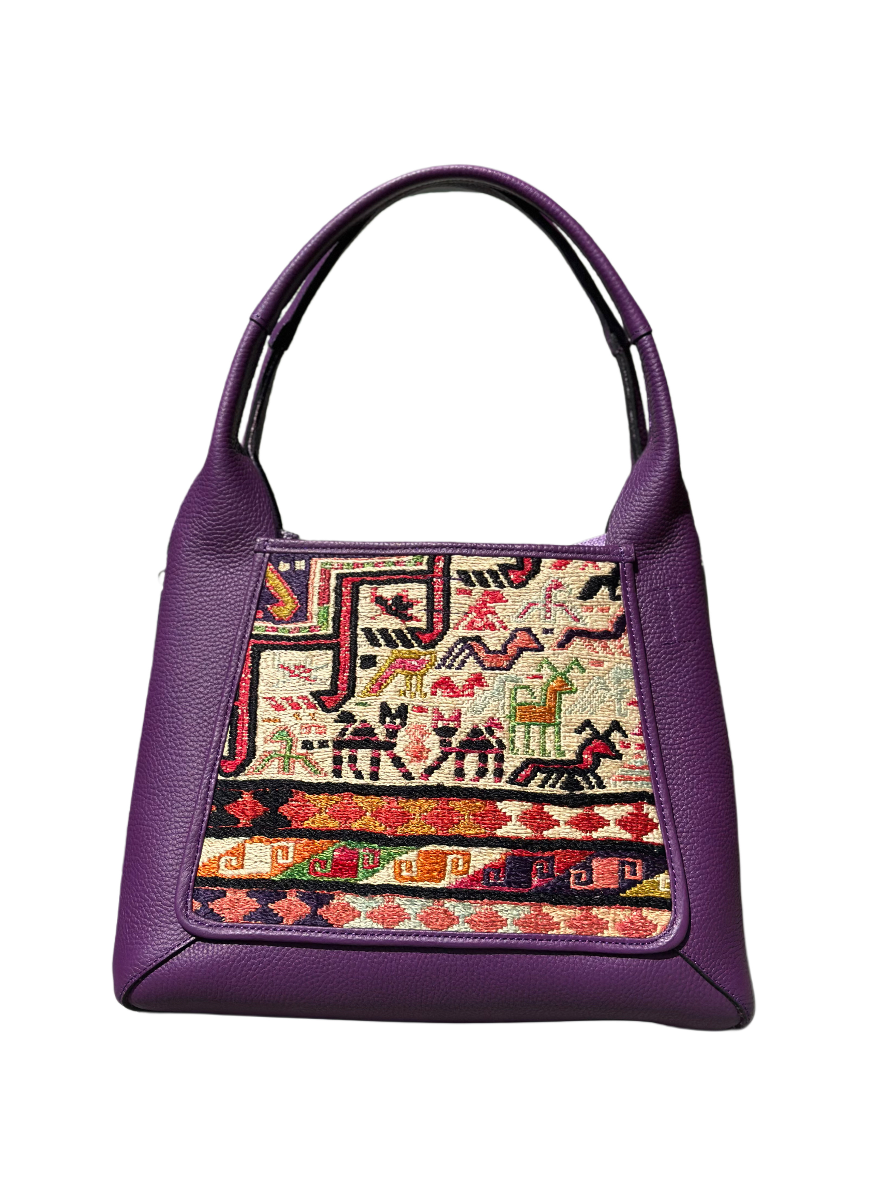 K1 土耳其真皮地氈手袋（紫色）