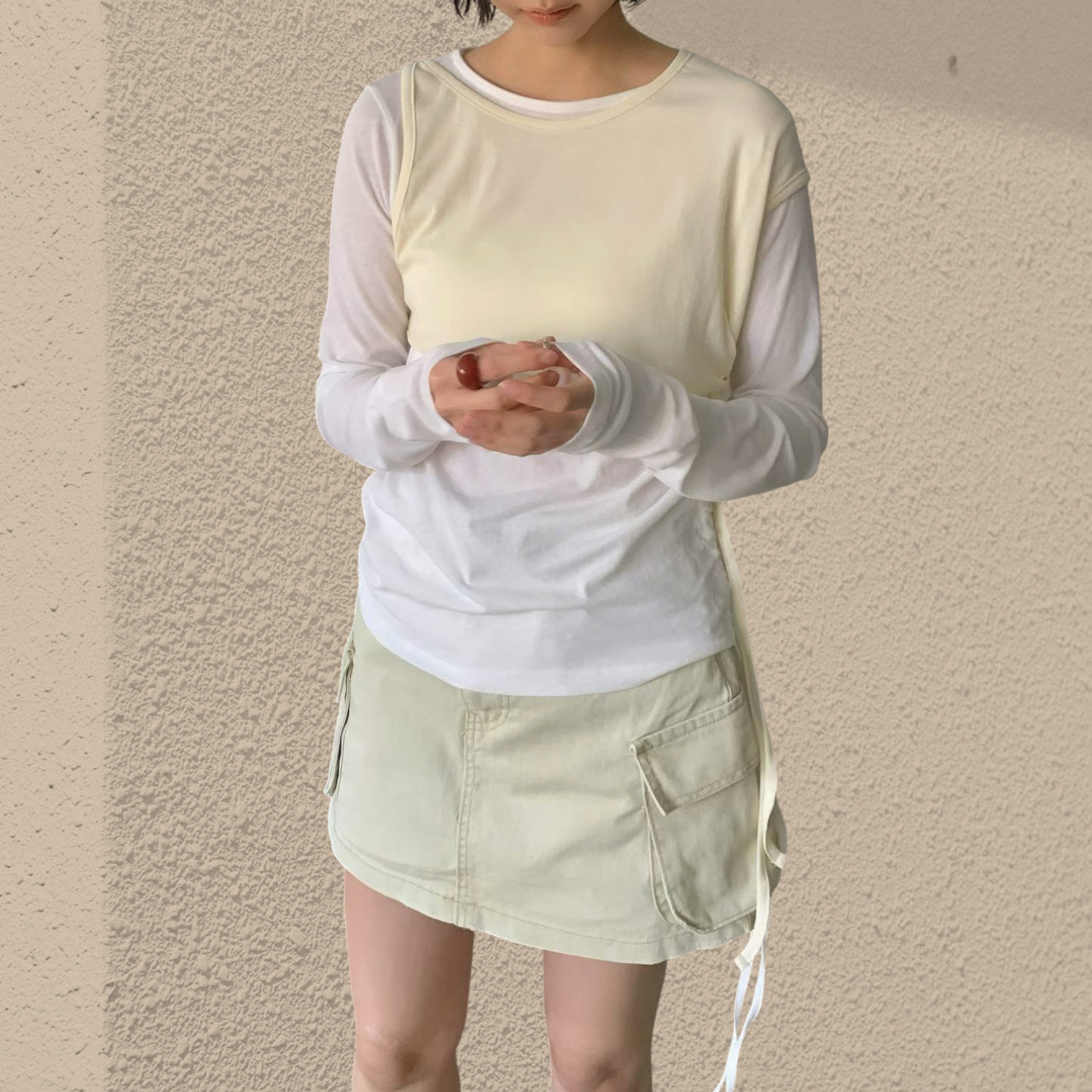 221406 拼色Tee Set
