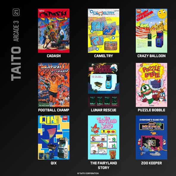 Evercade Taito Arcade 3 (P21) RETRO-0071