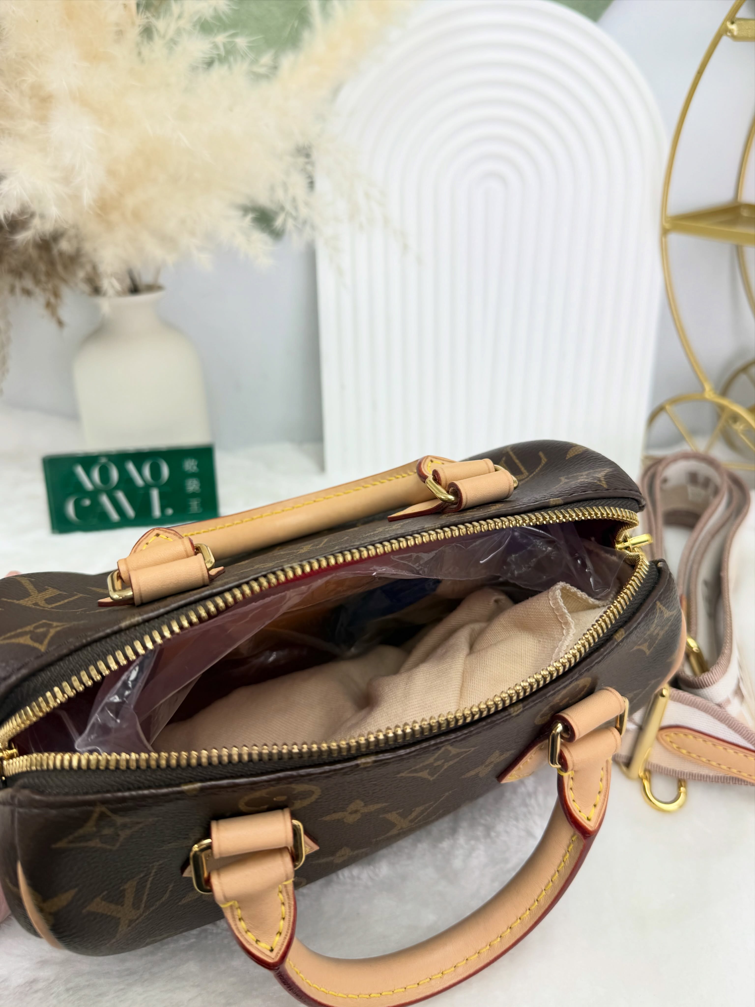 LV👜 PRE OWNED🛍️老花speedy20 🤎晶片款 2024年專門店單 有塵袋 💼