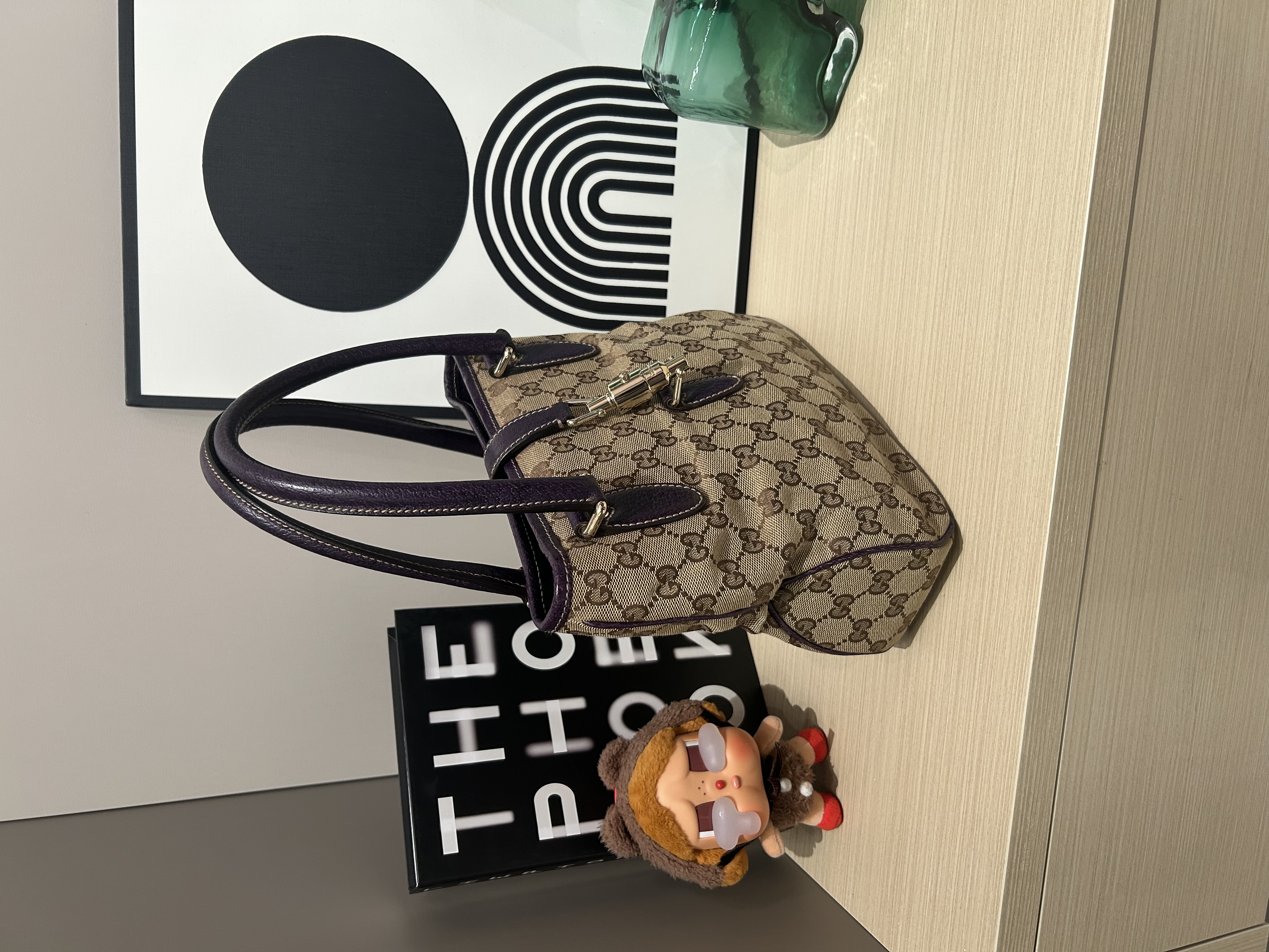 Gucci Jackie Small Handbag Purple 100%Authentic ,95%new✅dust bag 