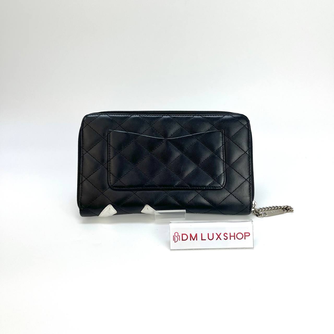 Chanel Cambon Black Zip Wallet (Serial 13, Y: 2009)