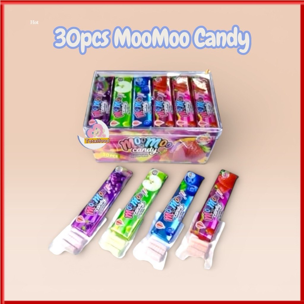 30pcs Balloon Brand Moo Moo Candy gula kunyah buah buahan perisa (HALAL)