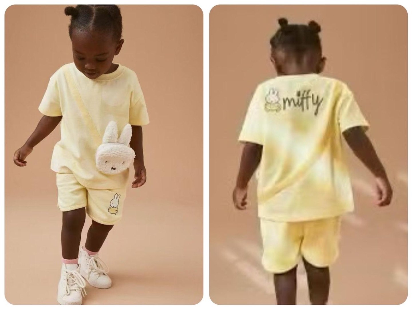 A0067 Miffy假斜孭袋仔黃色套裝