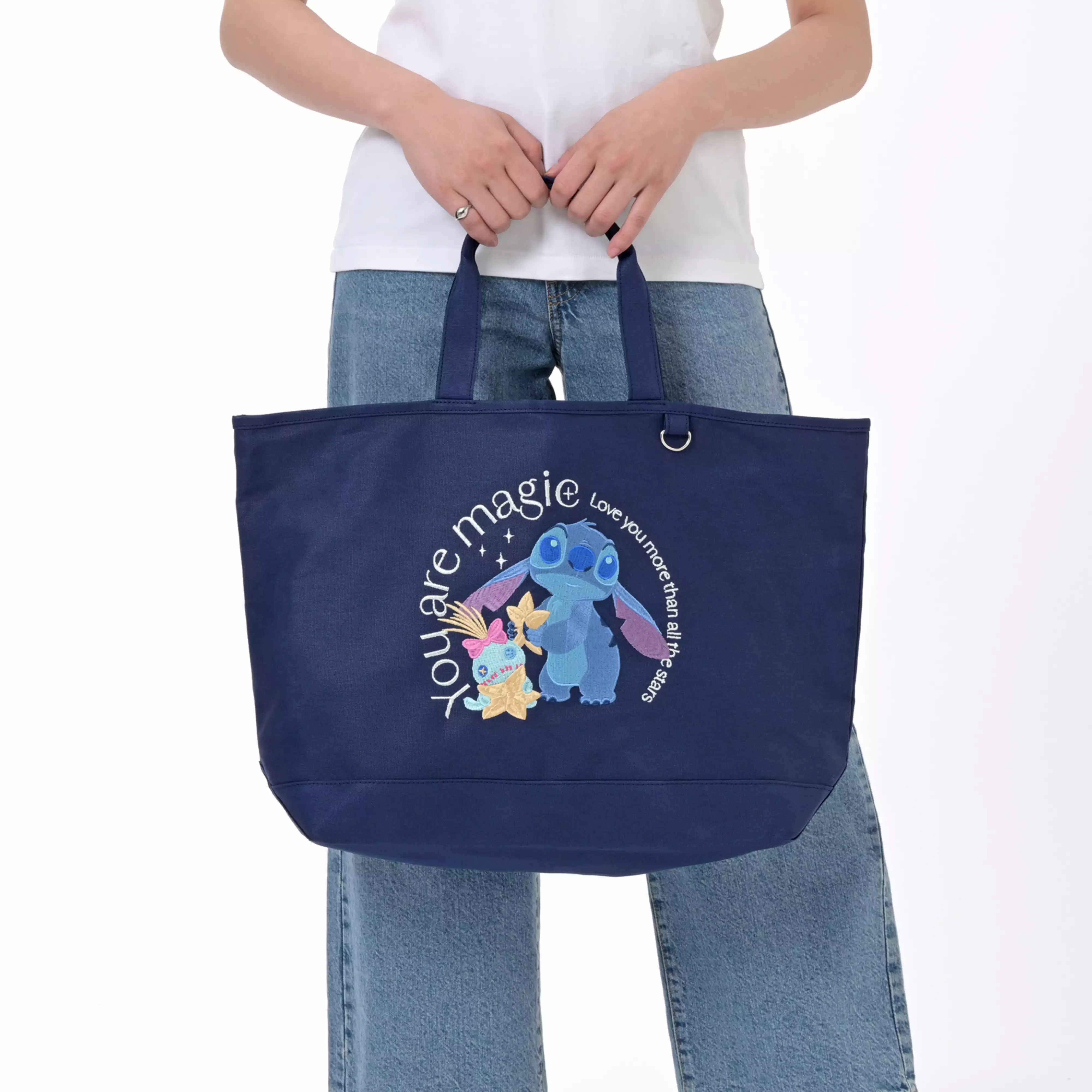 🌸 【預訂】Stitch & Scrump Tote Bag - Disney Stitch Day Collection