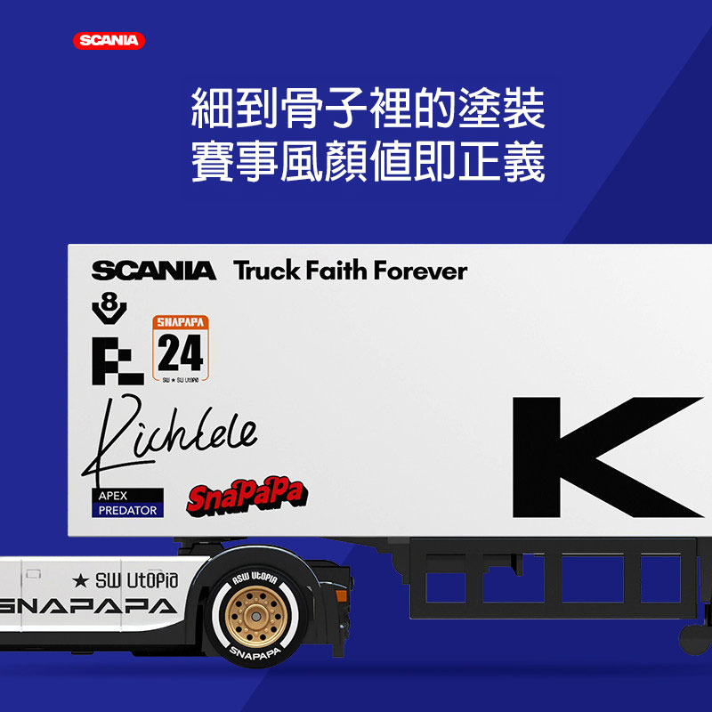 【香港現貨】問南風 1:64 SCANIA Truck 貨櫃車