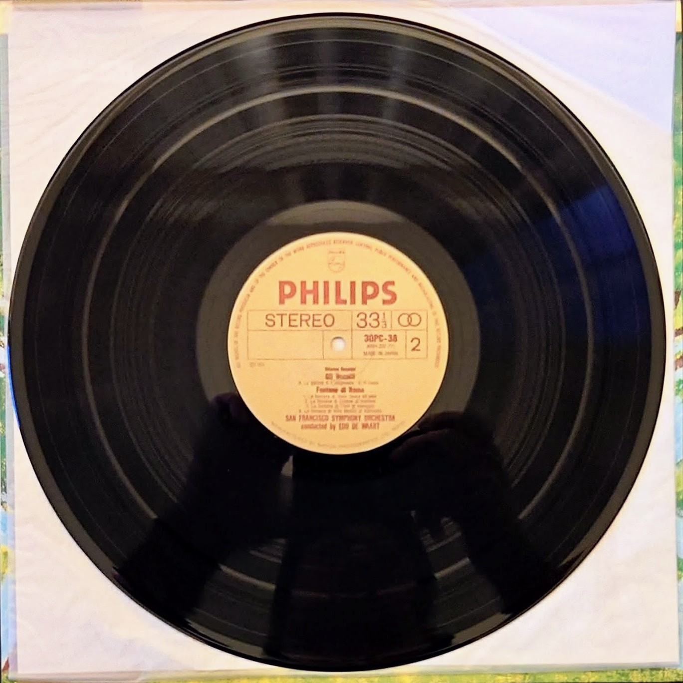 (交響樂) Respighi < 日版 - Pini di Roma, Fontane di Roma, Gli Uccelli > 1981 LP黑膠唱片