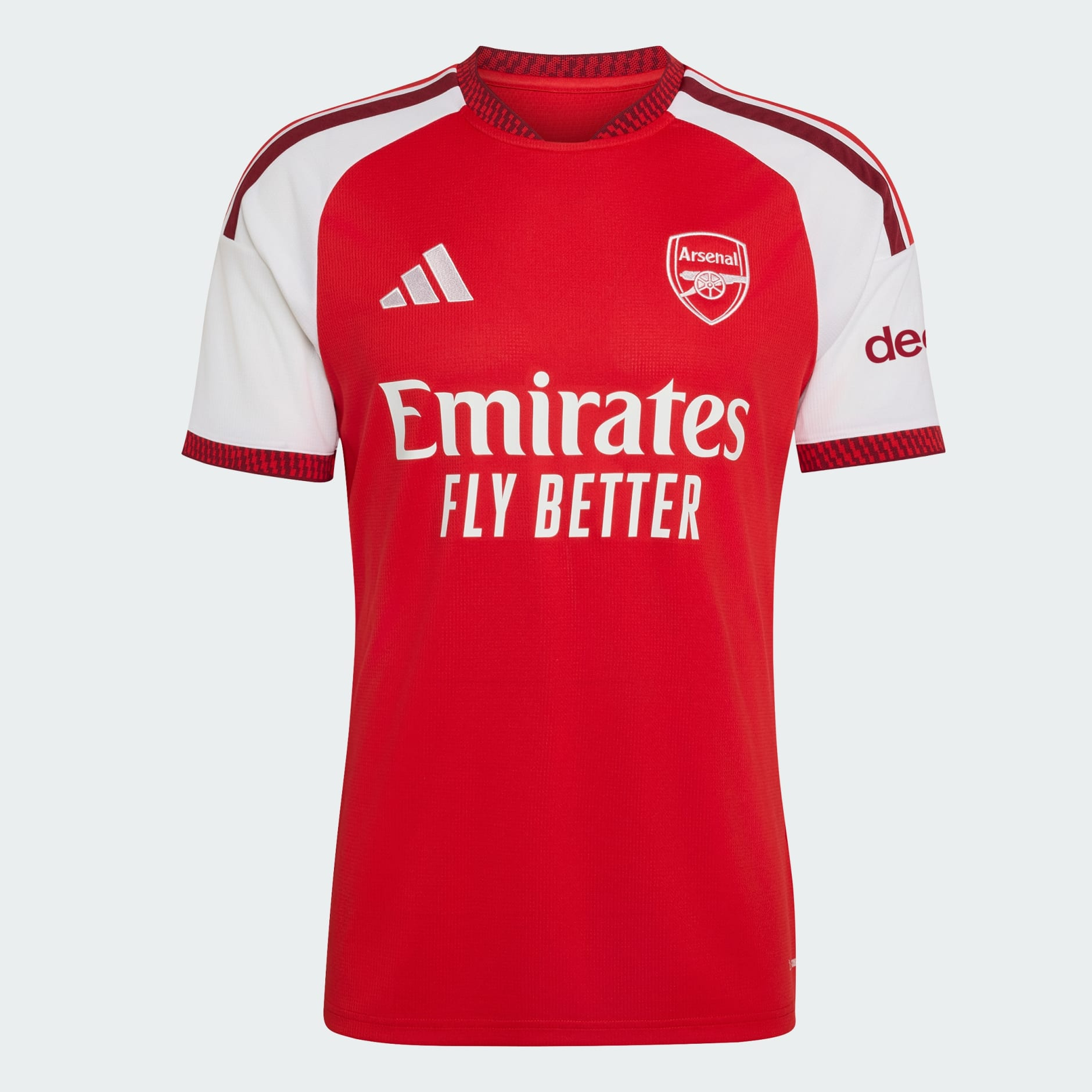 🔴⚪融合酋長球場建築美學 Adidas Arsenal 阿仙奴 2026-27 主場球迷版球衣 (可加印字章) JZ3168