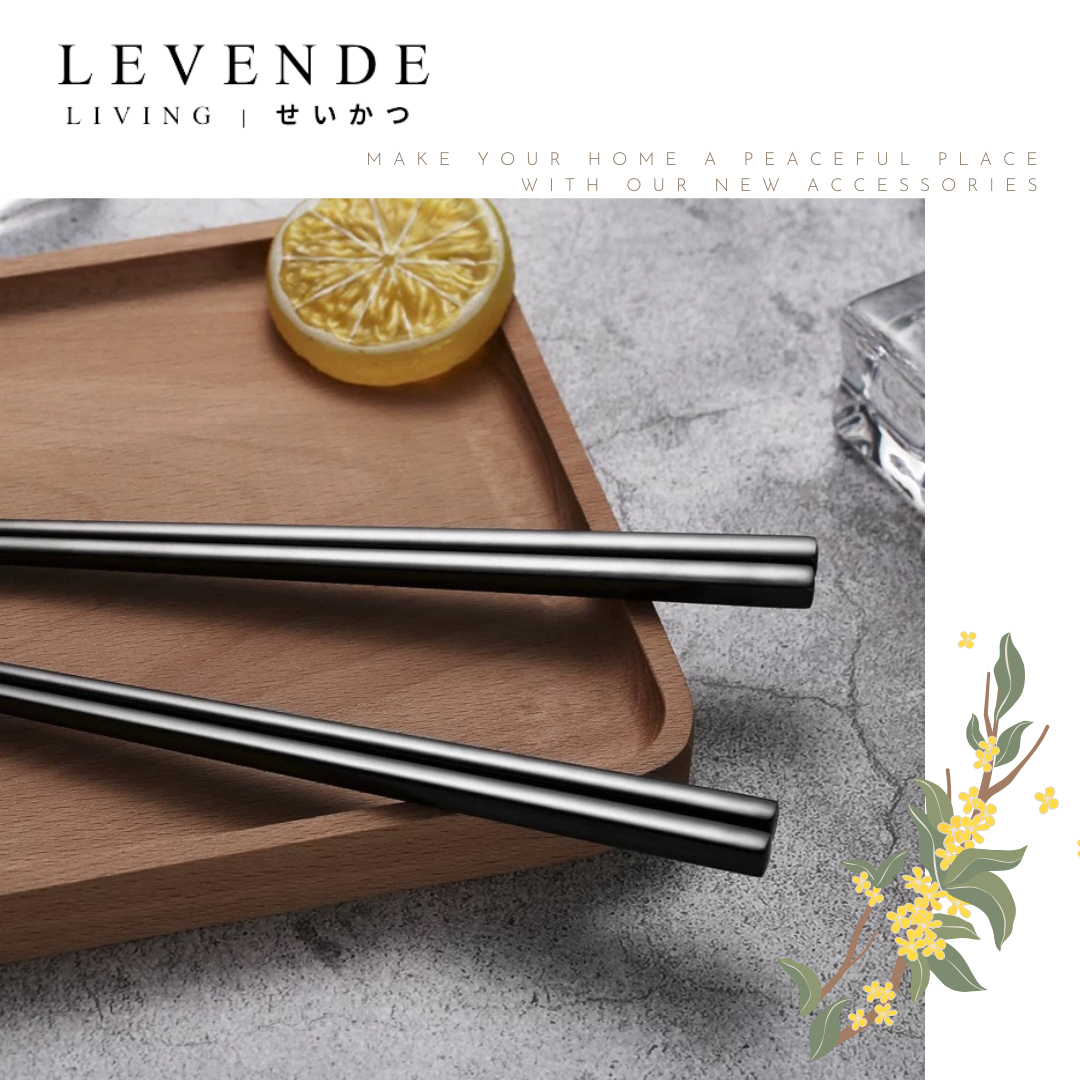  Levende 304不鏽鋼抗菌防滑筷子