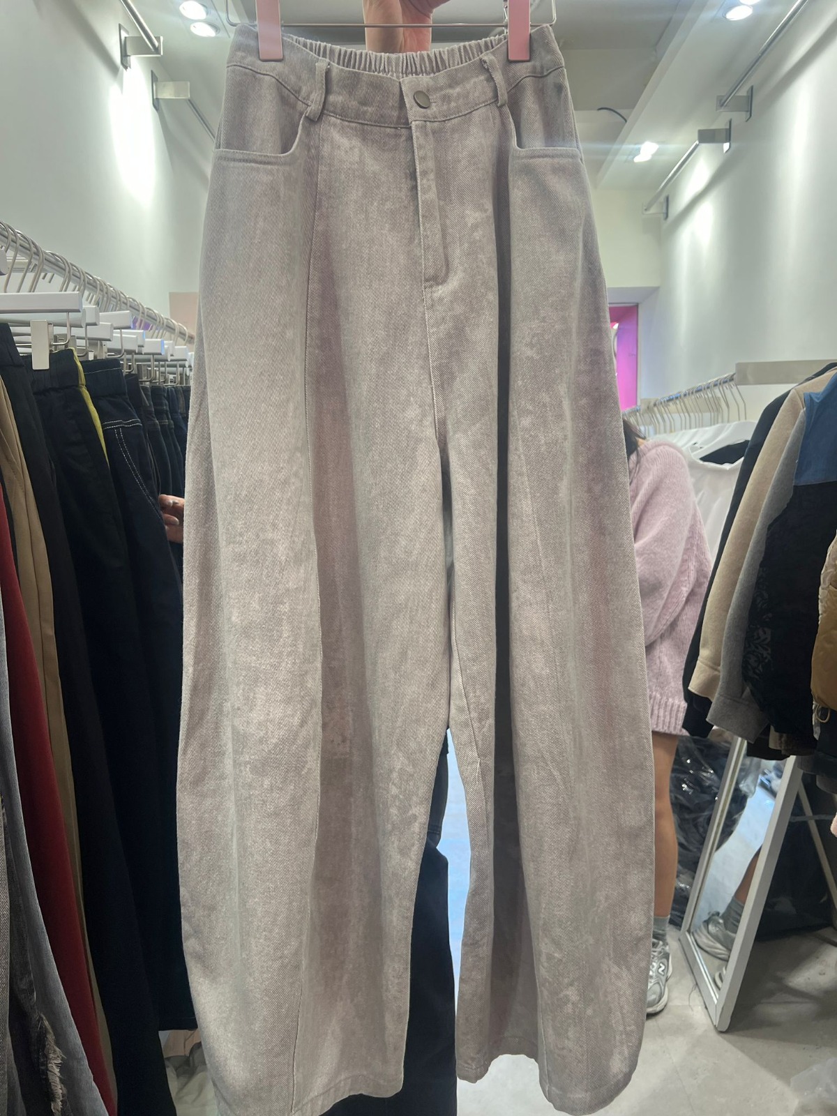 復古寬鬆休閒長褲