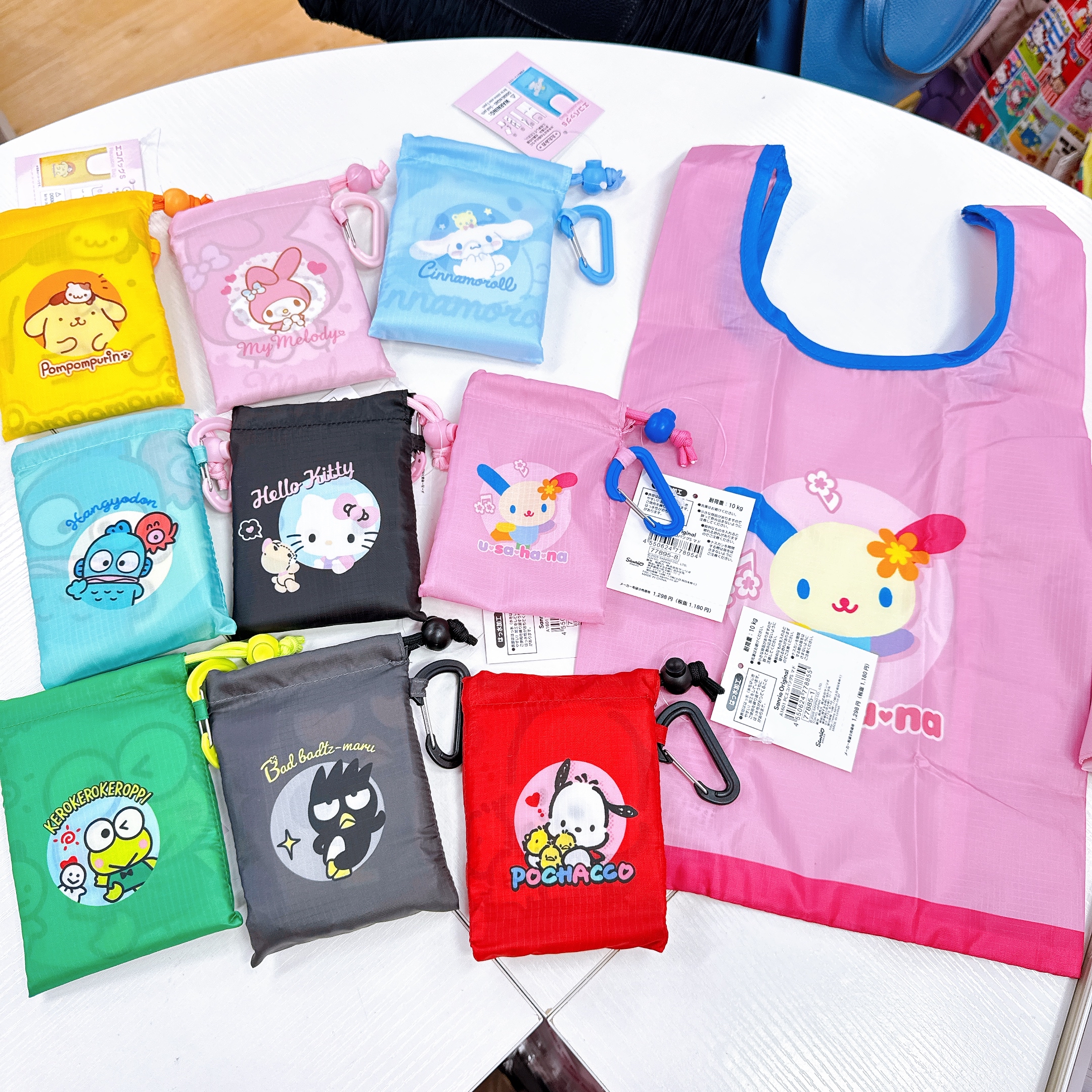 日本直送 Sanrio 跣水質地  受重10 kg背心袋環保袋