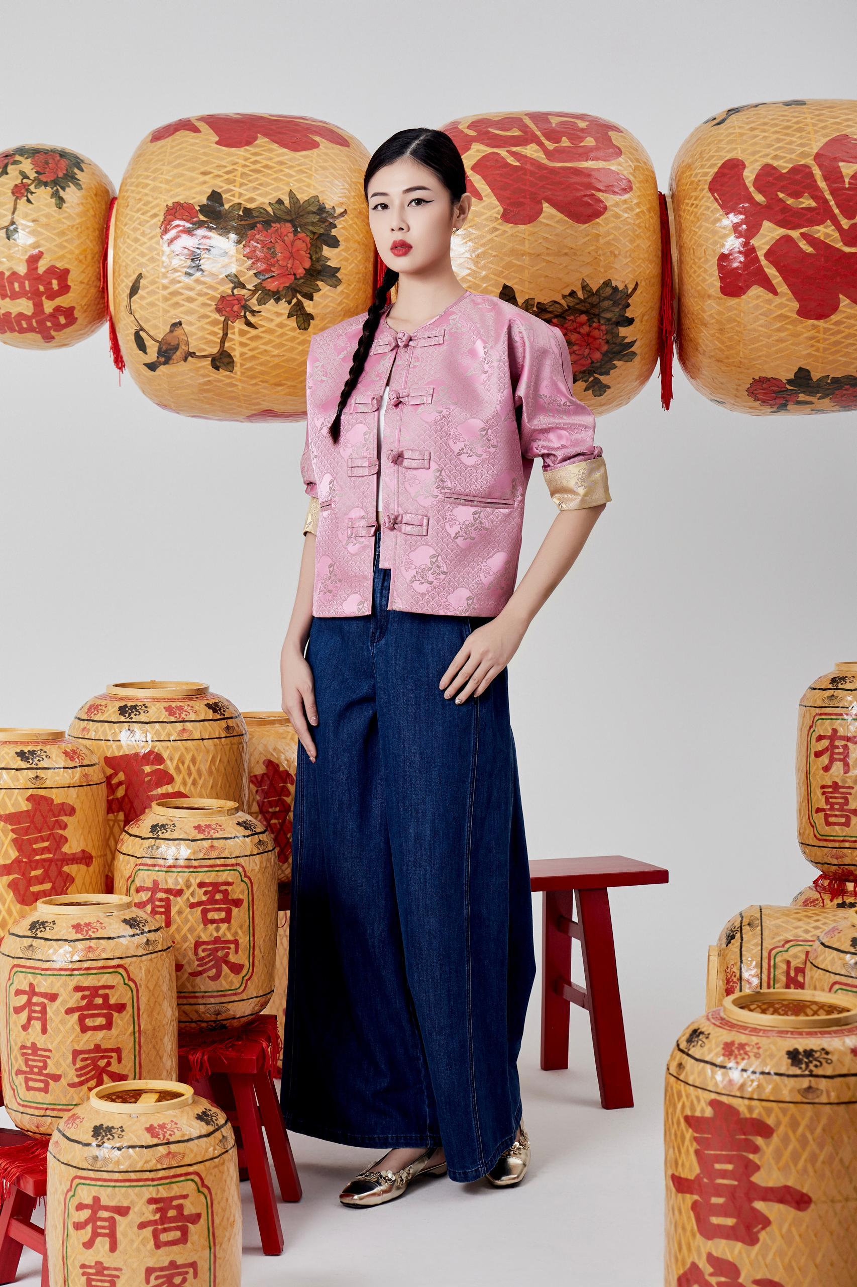 精致图案旗袍外套 2635