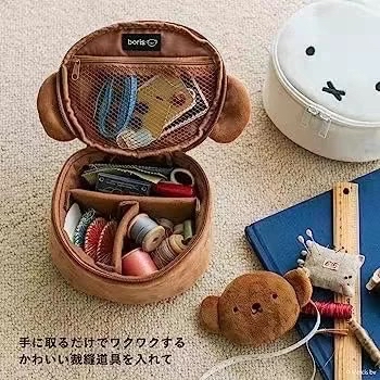 [日本直送] Miffy, Boris手提化妝/飾物毛毛袋 (不連雜誌)