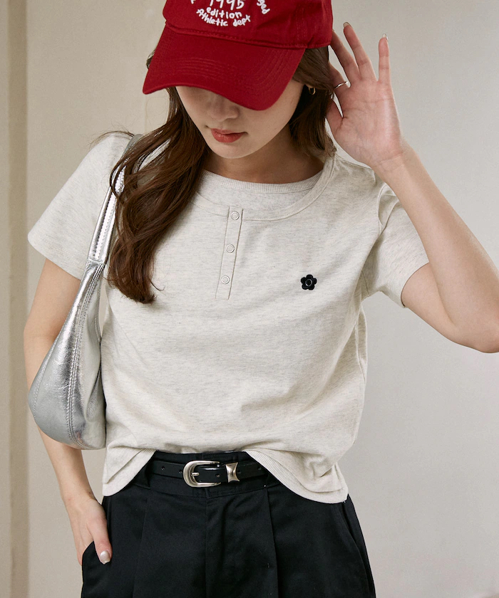 MARY QUANT 假兩件衫(2號灰色)