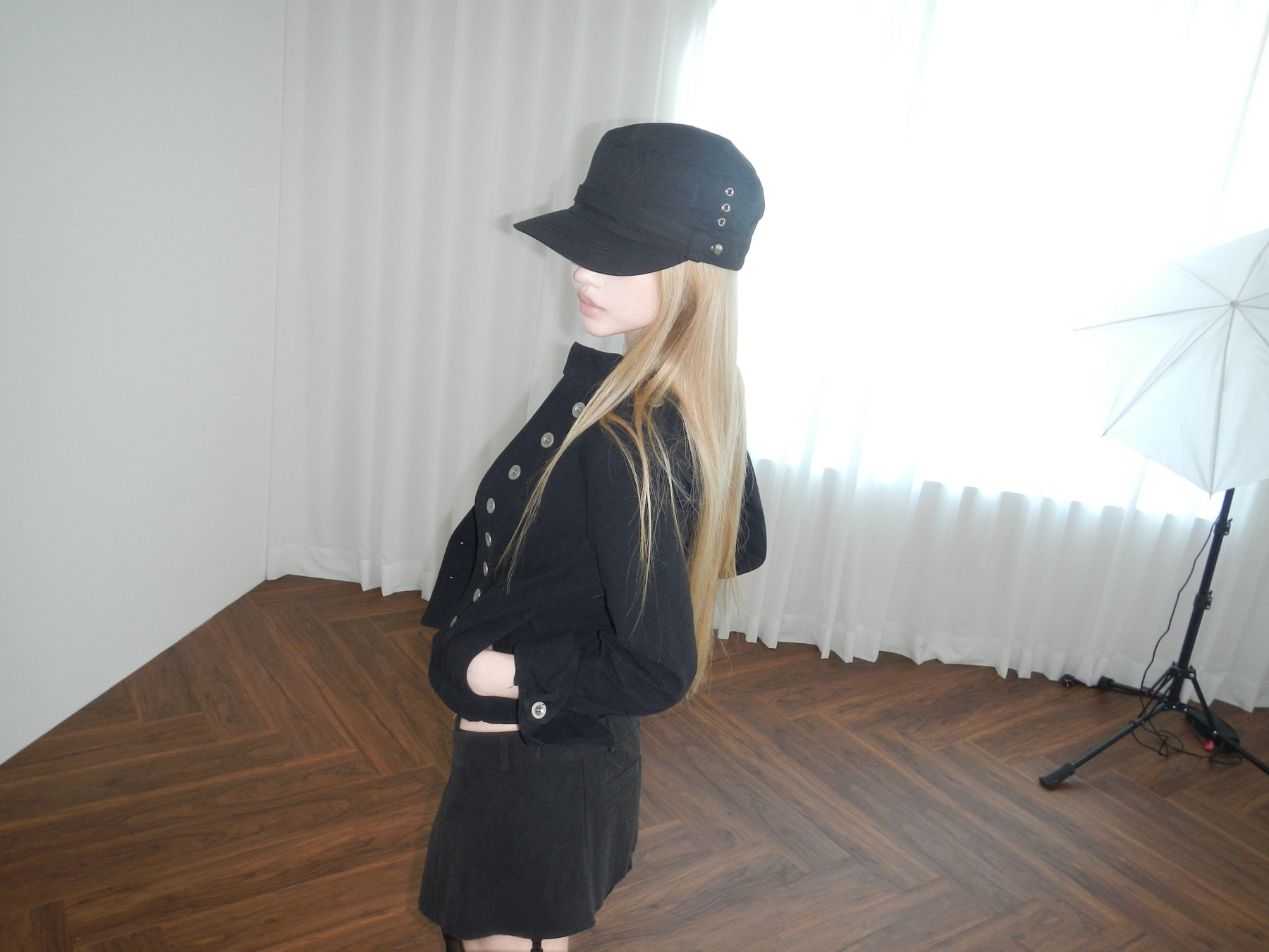 Asymmetric Wrap Mini Skirt