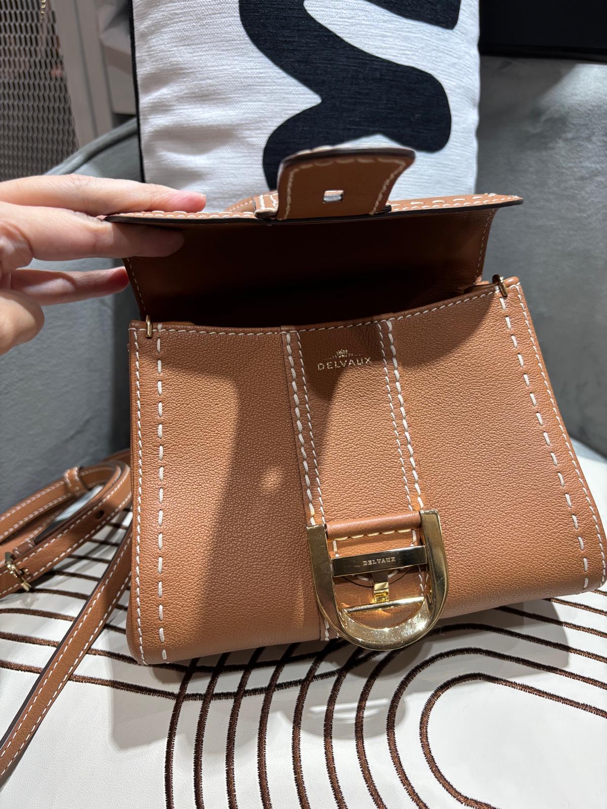 Delvaux Brillant Mini Surpiqué rodeo calfskin 100%Authentic ,98%new✅dust bag  