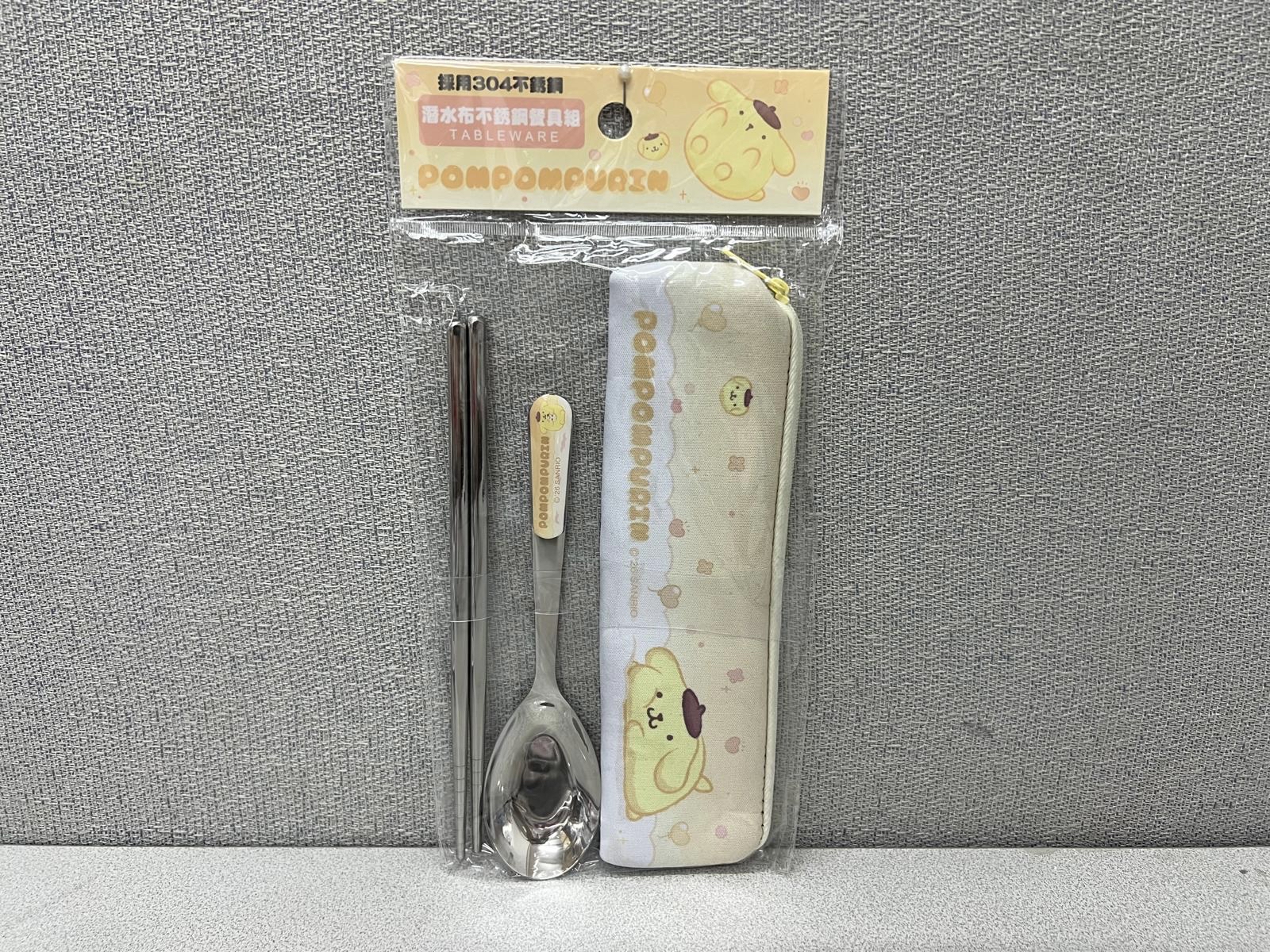 🇹🇼台灣正版授權 Sanrio 潛水布不餐具套裝💕