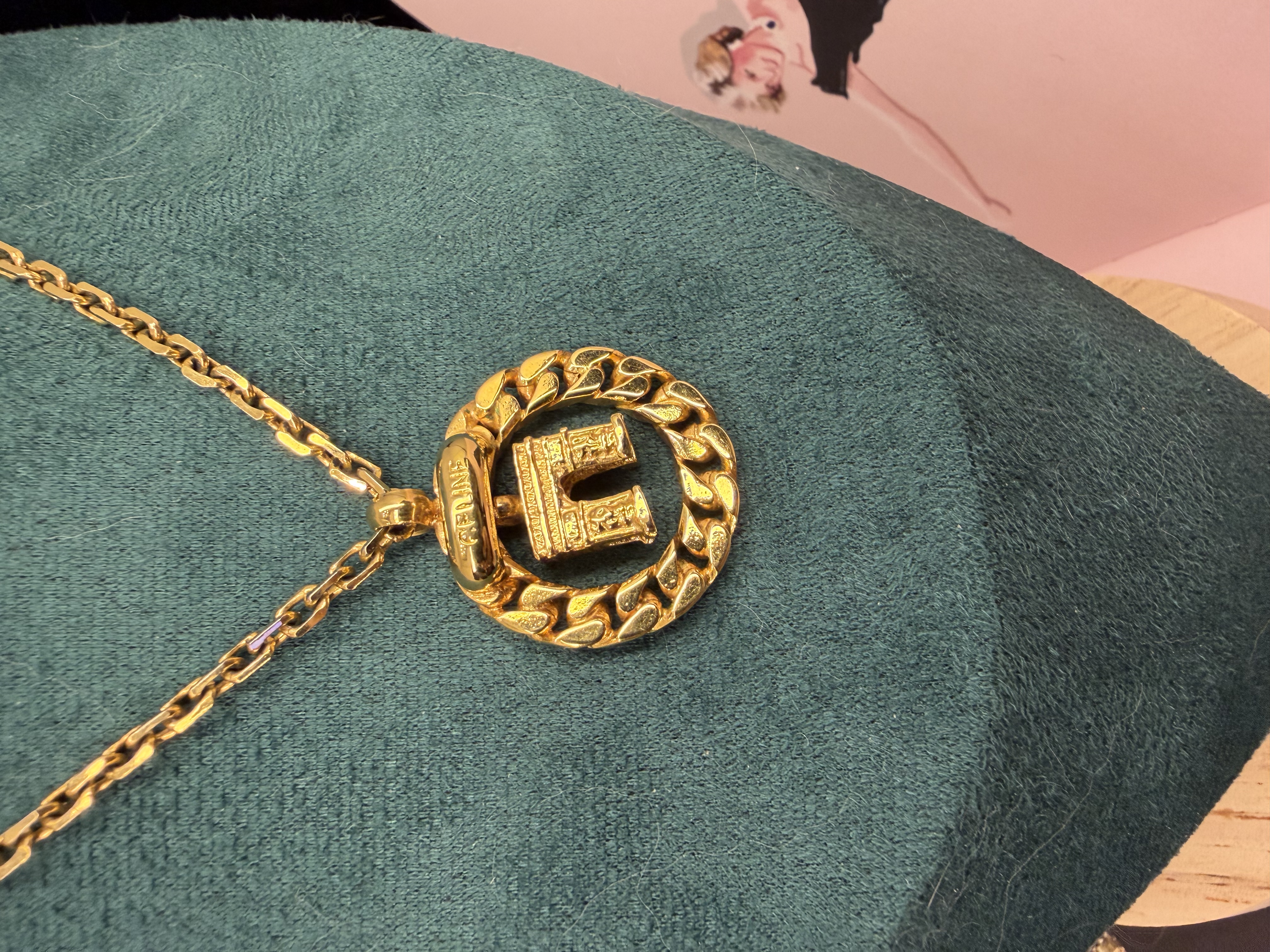 Vintage celine art de triomphe necklace