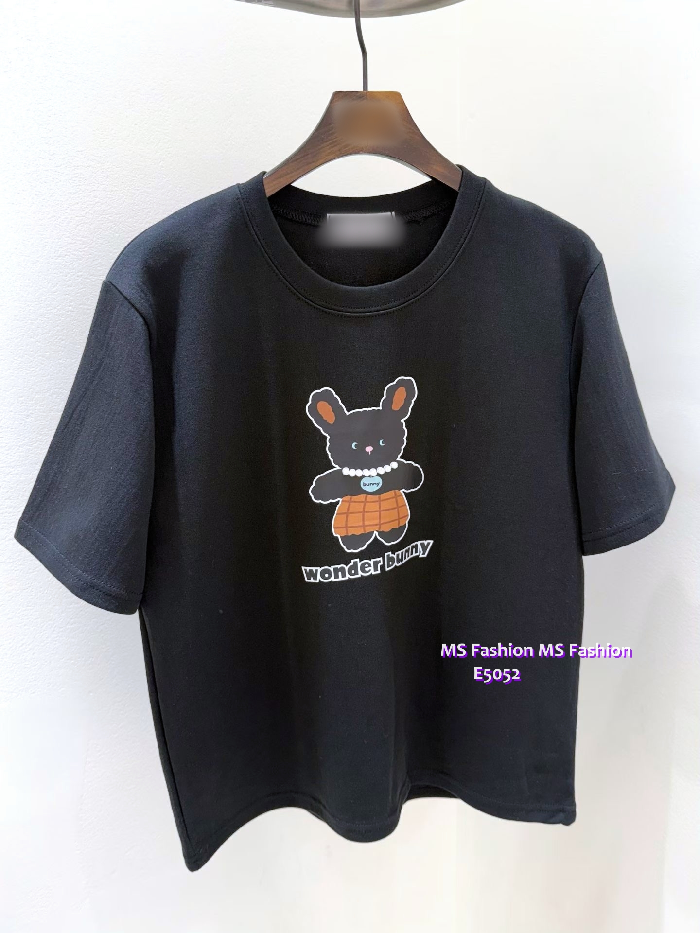 E5052 靚料可愛Bunny珠鏈tee
