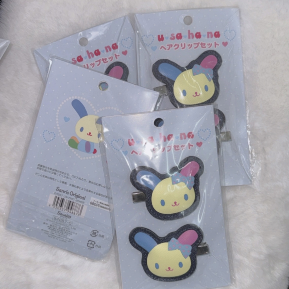 現貨｜日版 23年 牛仔系列usahana對裝髮夾🌈