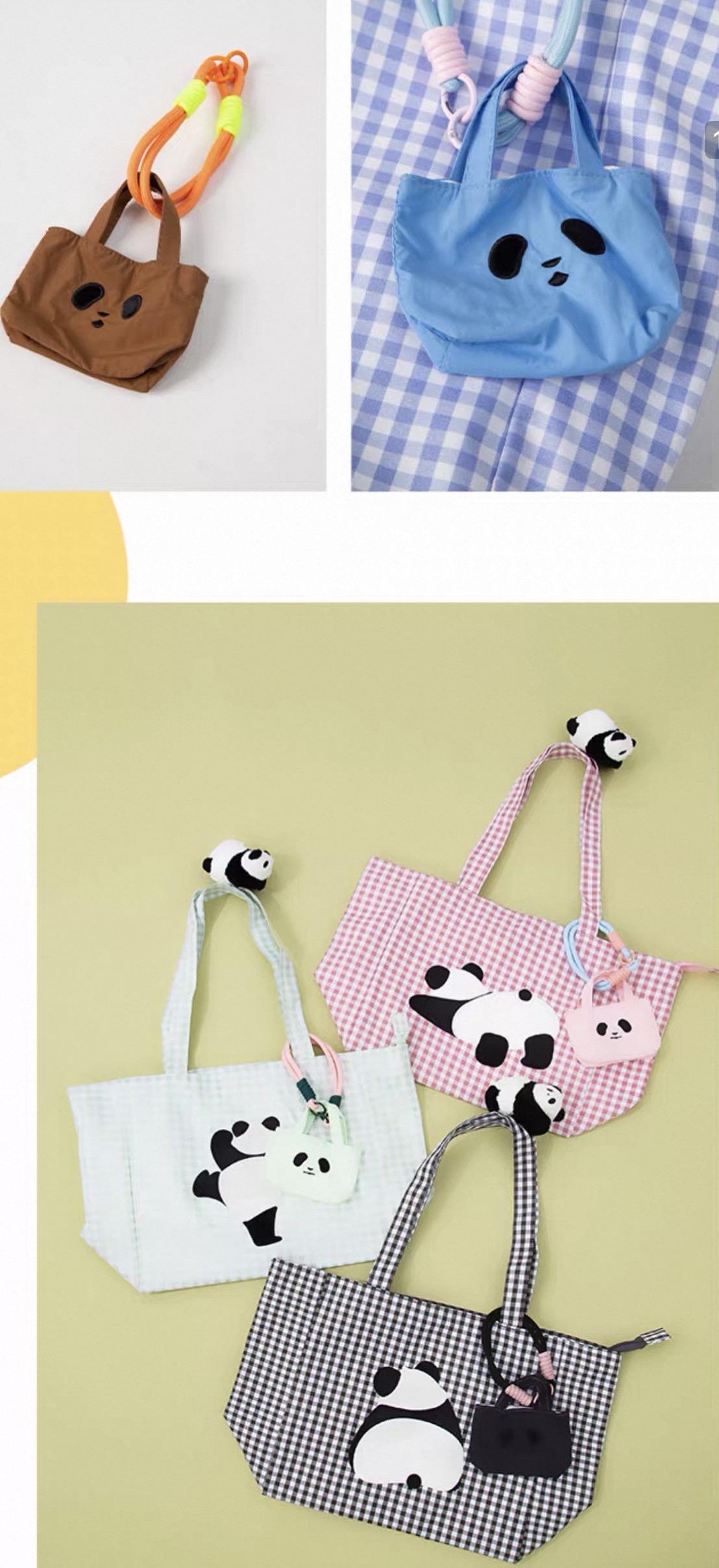 Black & White Panda Shoulder Bag