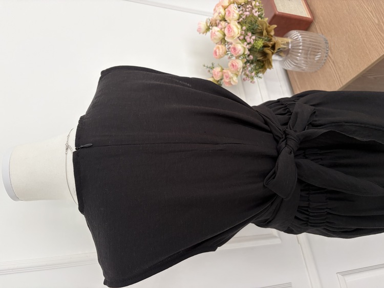 Effortless Wrap Dress (Black)