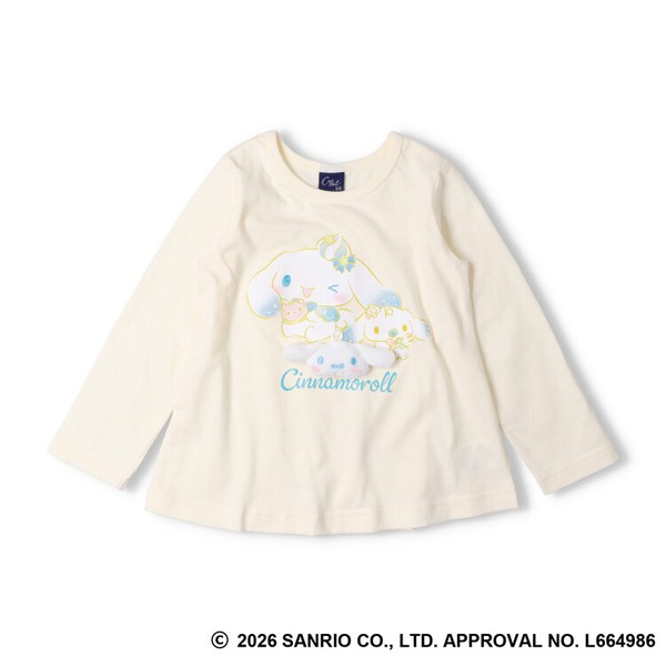 🆕【⭐訂購⭐】🇯🇵日本直送 #Sanrio 印花 A-Line 長袖Tee(附可拆式吉祥物)［2款選］🌀 [ELAA-0279][260216]